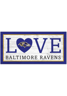 Baltimore Ravens Love 6x12 Sign