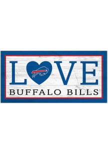 Buffalo Bills Love 6x12 Sign