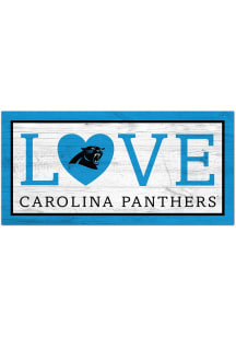 Carolina Panthers Love 6x12 Sign