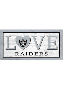 Las Vegas Raiders Love 6x12 Sign