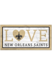New Orleans Saints Love 6x12 Sign