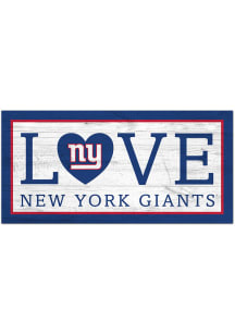 New York Giants Love 6x12 Sign