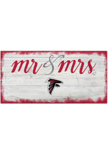 Atlanta Falcons Script Mr and Mrs Sign
