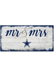 Dallas Cowboys Script Mr and Mrs Sign
