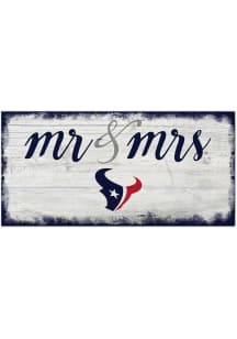 Houston Texans Script Mr and Mrs Sign