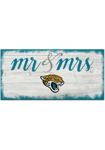 Jacksonville Jaguars Script Mr and Mrs Sign