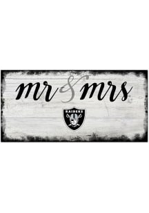 Las Vegas Raiders Script Mr and Mrs Sign