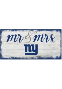 New York Giants Script Mr and Mrs Sign