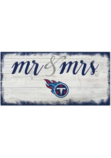 Tennessee Titans Script Mr and Mrs Sign