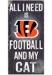 Cincinnati Bengals Football and My Cat Sign