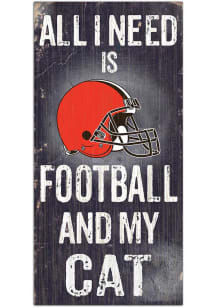Cleveland Browns Football and My Cat Sign