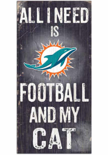 Miami Dolphins Football and My Cat Sign