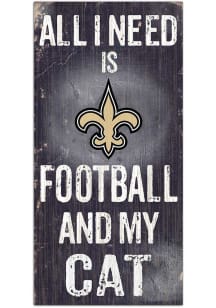 New Orleans Saints Football and My Cat Sign