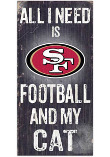 San Francisco 49ers Football and My Cat Sign