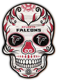 Atlanta Falcons 12in Sugar Skull Sign