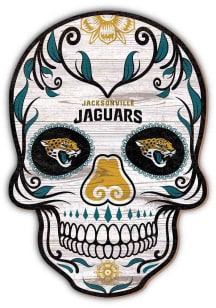Jacksonville Jaguars 12in Sugar Skull Sign