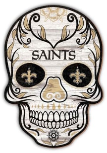 New Orleans Saints 12in Sugar Skull Sign