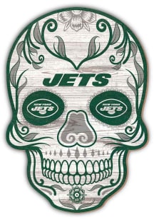 New York Jets 12in Sugar Skull Sign