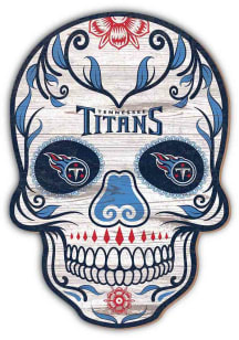Tennessee Titans 12in Sugar Skull Sign