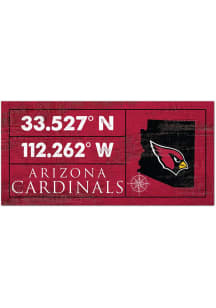 Arizona Cardinals Horizontal Coordinate Sign