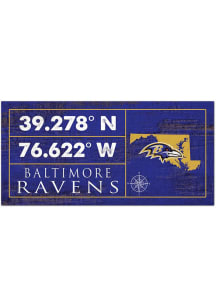 Baltimore Ravens Horizontal Coordinate Sign