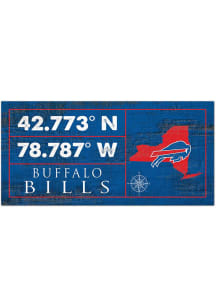 Buffalo Bills Horizontal Coordinate Sign