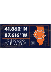 Chicago Bears Horizontal Coordinate Sign