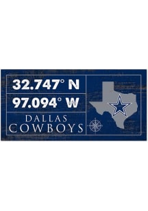 Dallas Cowboys Horizontal Coordinate Sign