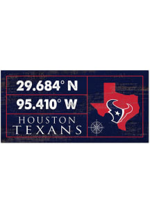 Houston Texans Horizontal Coordinate Sign