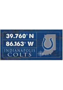 Indianapolis Colts Horizontal Coordinate Sign
