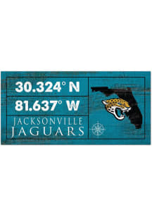 Jacksonville Jaguars Horizontal Coordinate Sign