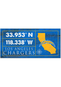 Los Angeles Chargers Horizontal Coordinate Sign