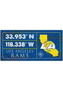 Los Angeles Rams Horizontal Coordinate Sign