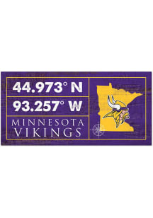 Minnesota Vikings Horizontal Coordinate Sign