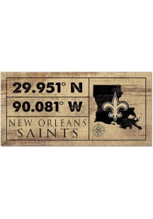 New Orleans Saints Horizontal Coordinate Sign