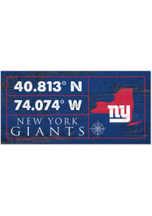 New York Giants Horizontal Coordinate Sign