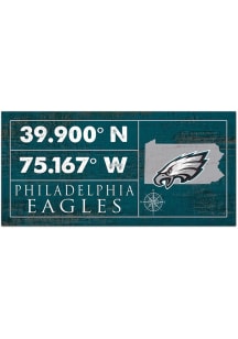 Philadelphia Eagles Horizontal Coordinate Sign