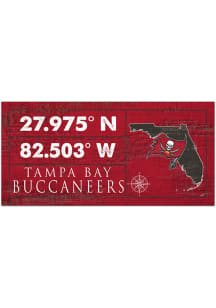 Tampa Bay Buccaneers Horizontal Coordinate Sign