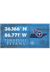 Tennessee Titans Horizontal Coordinate Sign