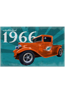 Miami Dolphins Established Truck Sign