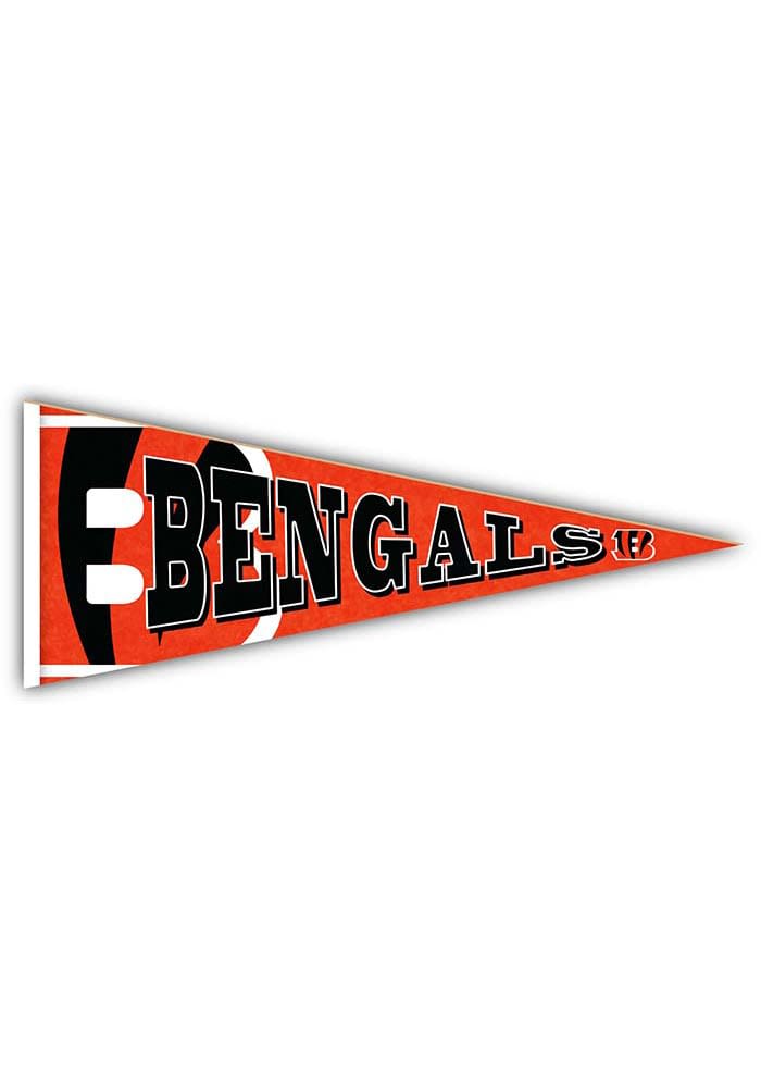 Cincinnati Bengals Wood Pennant Sign