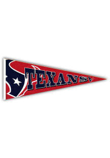 Houston Texans Wood Pennant Sign