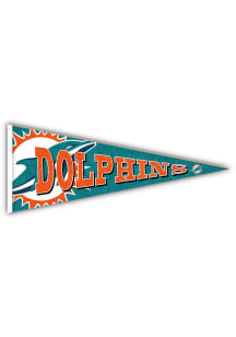 Miami Dolphins Wood Pennant Sign