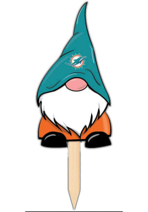 Miami Dolphins Gnome Stake Yard Sign