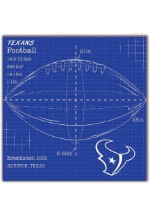 Houston Texans Ball Blueprint 10x10 Sign