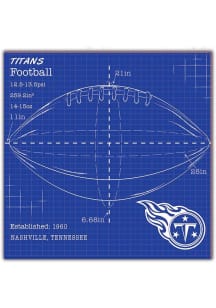Tennessee Titans Ball Blueprint 10x10 Sign