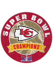 Kansas City Chiefs Super Bowl LVIII Champs Classic Circle Sign