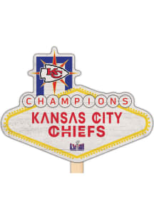 Kansas City Chiefs Super Bowl LVIII Champs Vegas Sign Yard Stake Sign