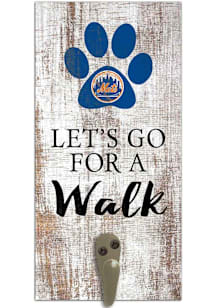 New York Mets 6x12 Leash Holder Sign - White