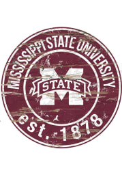 Mississippi State Bulldogs Established Date Circle 24 Inch Sign